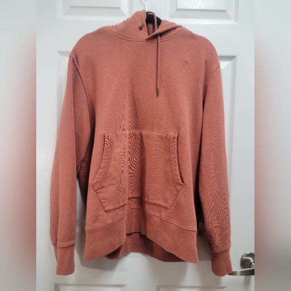 Madewell Men's Terracotta Hoodie - Picture 5 of 9